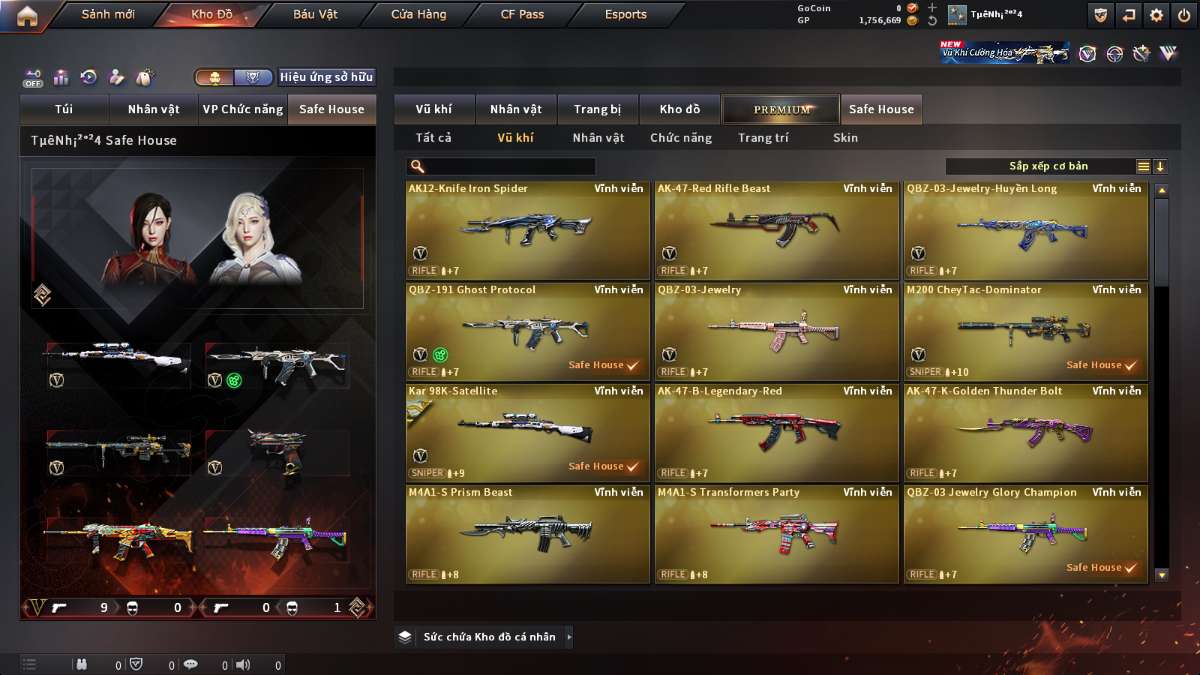shop acc cf uy tin gia re